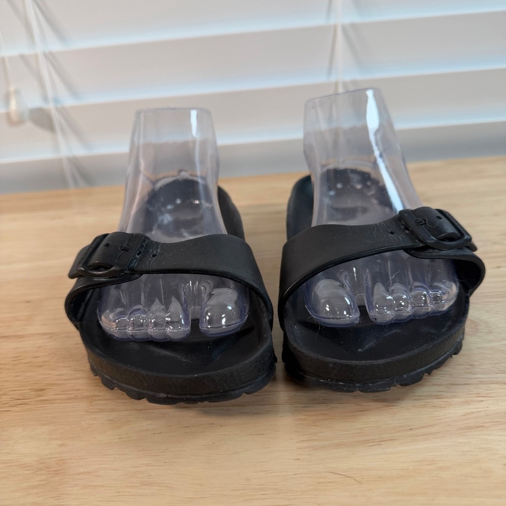 Birkenstock Madrid Essentials EVA Sandals Women's Black Slip-On Comfort - 7 - Picture 4 of 9